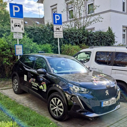 Stellplatz in Oppenheim für neues E-Carshing-Angebot der Energiegenossenschaft SOLIX ENERGIE aus Bürgerhand Rheinhessen eG