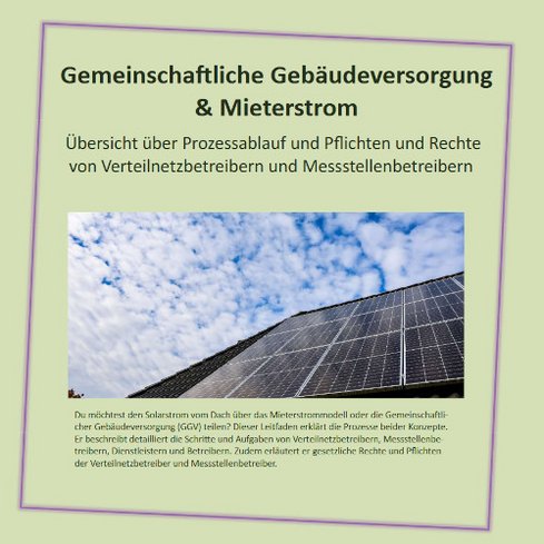 Leitfaden Mieterstrom und GGV vom BBEn